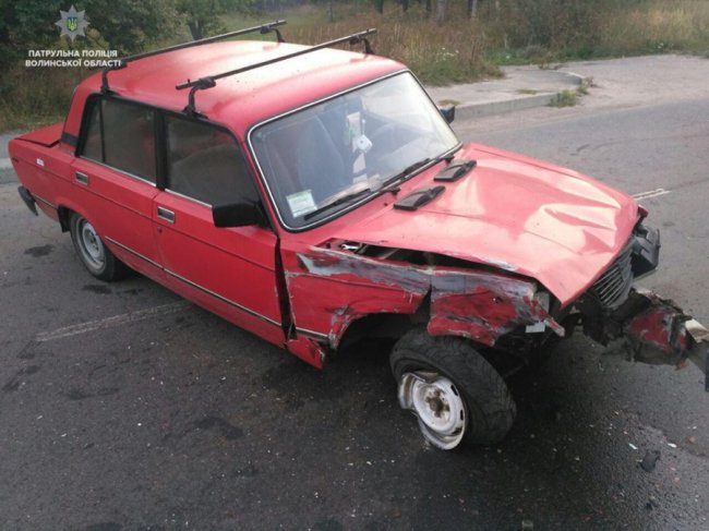 У Ковелі п'яний водій скоїв аварію, тікаючи від патрульних