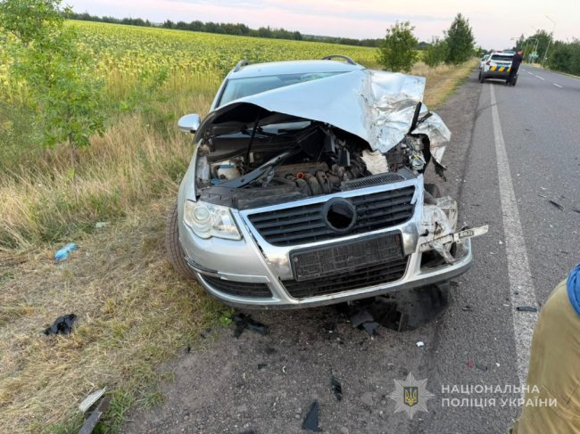 На Волині авто злетіло у кювет і перекинулося