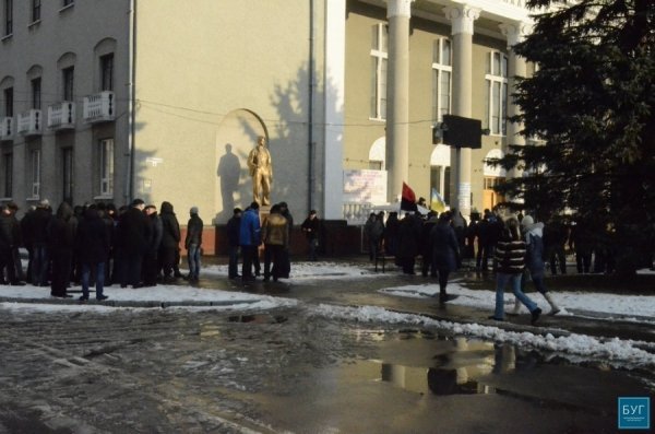 У Нововолинську - мітинг на підтримку шахтарів. ФОТО