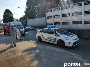 В аварії у Луцьку постраждала жінка. ФОТО