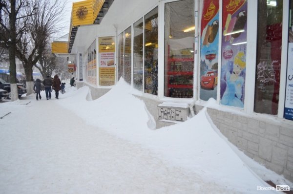Як Луцьк замело снігом. ФОТО