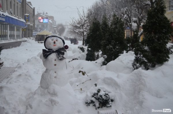 Як Луцьк замело снігом. ФОТО