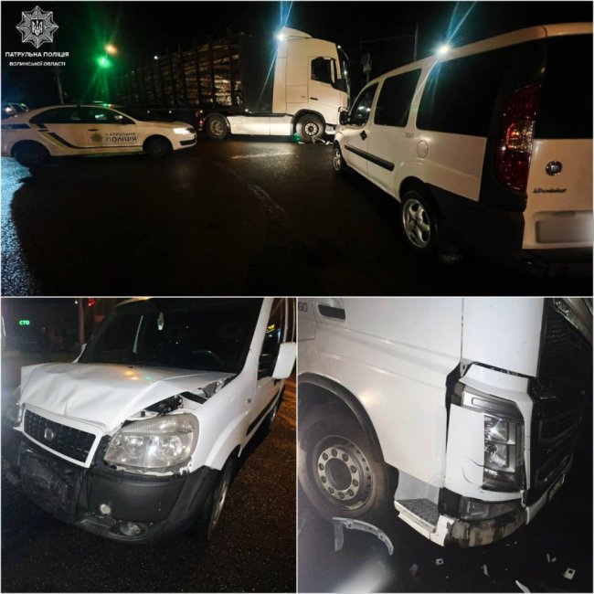 Аварія на кільці в Луцьку: зіткнулися два легковики