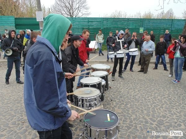 «Антипутінський» марш у Луцьку. ФОТО