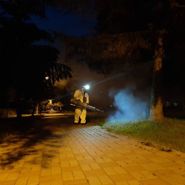 Луцький парк почали обробляти від кліщів та комарів. ФОТО