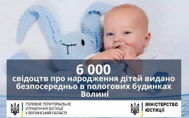 У луцькому пологовому видали ювілейне свідоцтво про народження