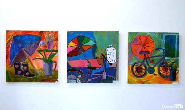 Діти малювали 15-метрову панораму Луцька. ФОТО