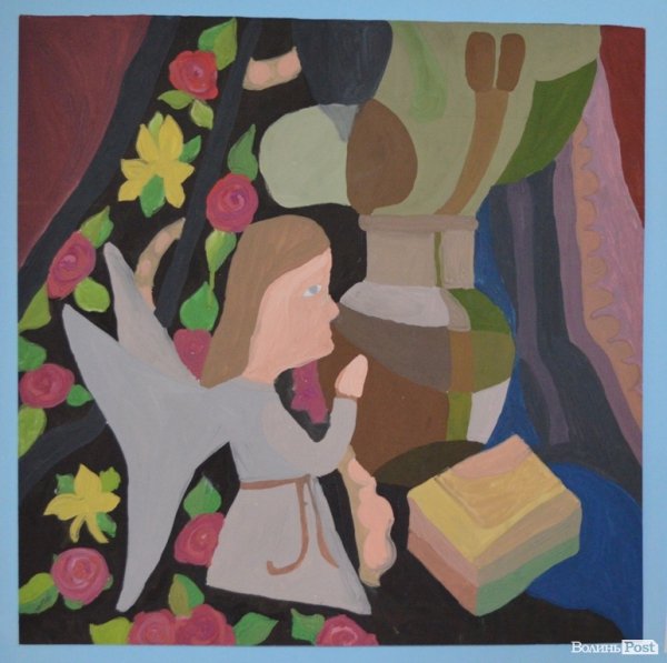 Діти малювали 15-метрову панораму Луцька. ФОТО