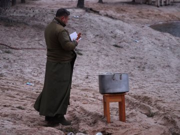 Бійці тероборони Волині відзначили Водохреще