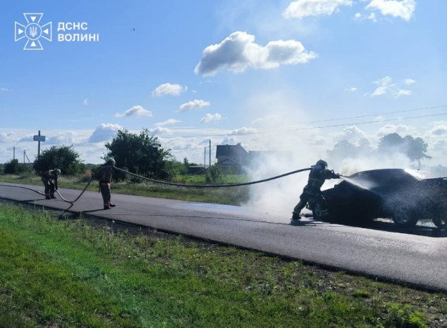 На Волині горів автомобіль