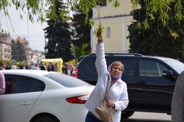 У Луцьку прихожани хотіли зекономити на вербі. ФОТО