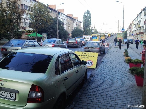 Ремонт мосту у Луцьку паралізував рух транспорту. ФОТО. ВІДЕО