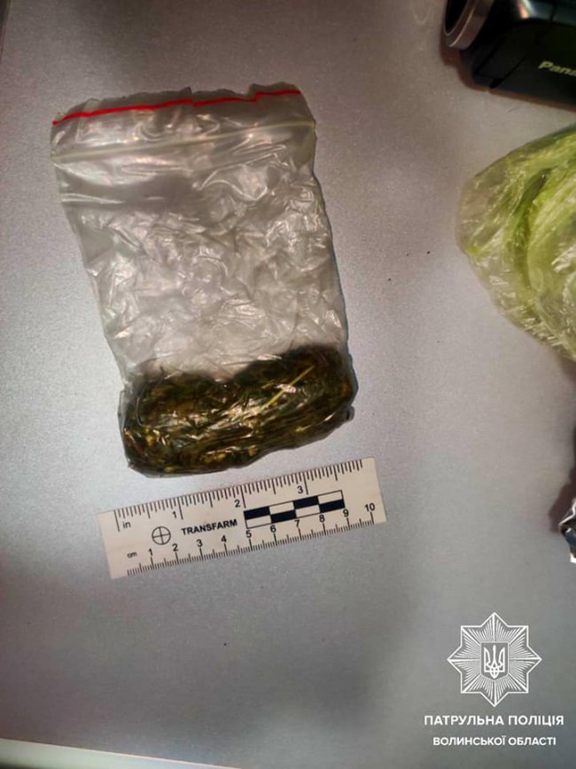 У непритомного волинянина патрульні виявили 3 пакунки з наркотиками. ФОТО
