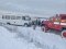 На Волині рятувальники відбуксирували зі снігового намету пасажирський автобус