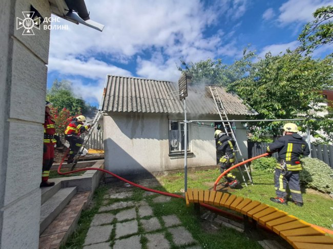 На Волині горіла літня кухня