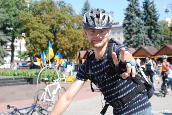 Велопробіг до Дня Незалежності в Луцьку. ФОТО