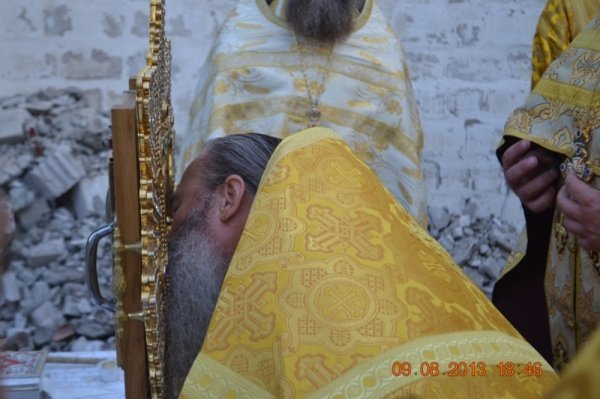 На Волині заклали першу цеглину «міліцейського» храму. ФОТО