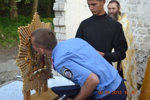 На Волині заклали першу цеглину «міліцейського» храму. ФОТО