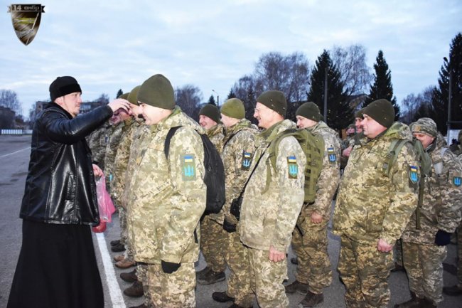 Капелан засіяв воїнів 14-ї бригади. ФОТО