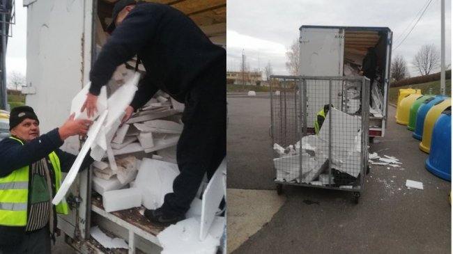 У Луцьку зібрали і здали на переробку більше 100 кілограмів пінопласту