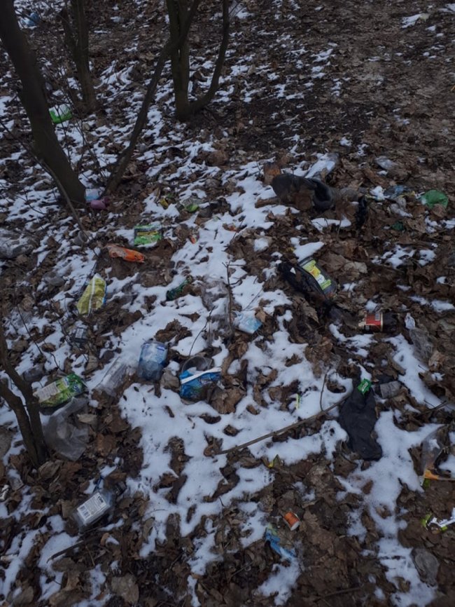 В місті на Волині люди викидають сміття просто під парканом церкви. ФОТО