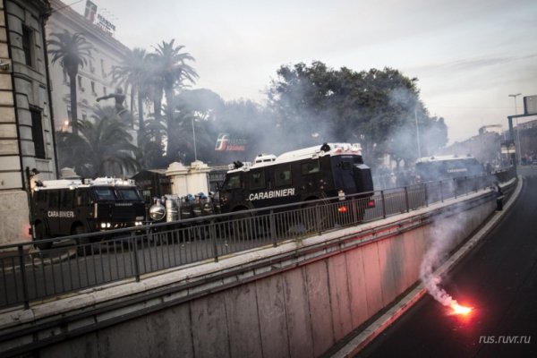 Масові безлади в Римі. ФОТО. ВІДЕО