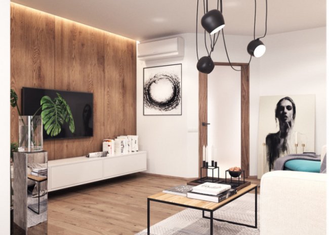 Дизайн інтер’єру  2-кімнатної квартири площею 79,1 м² у «Юпітері»
