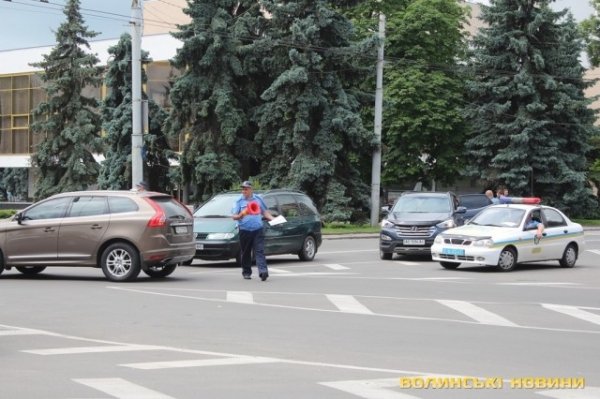 Аварія в Луцьку: в центрі не розминулися два авто. ФОТО