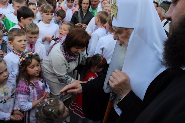Зустріч патріарха Філарета у Луцьку. ФОТО