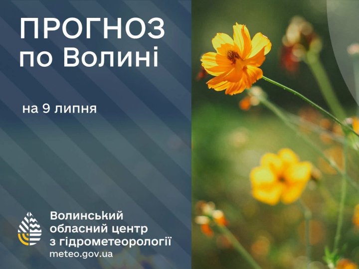 Яка буде погода в Луцьку та на Волині у четвер, 9 липня
