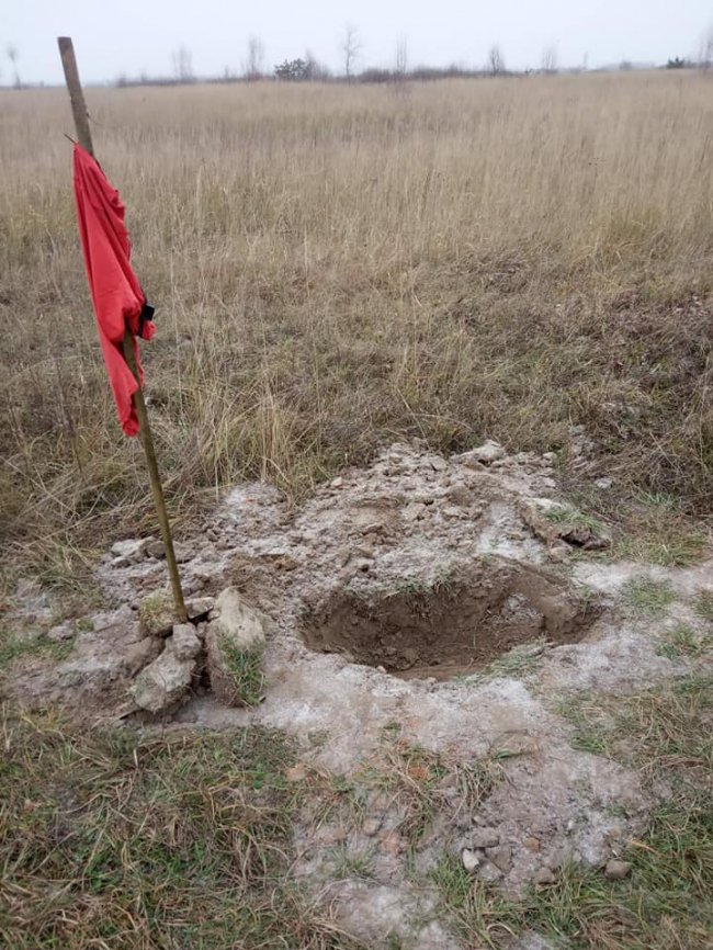 На Волині знайшли артилерійський снаряд часів війни. ФОТО