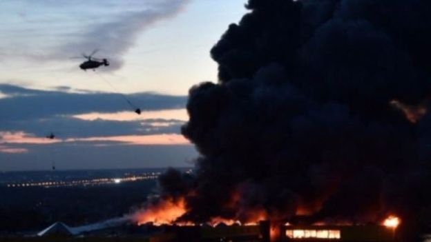 Поблизу Москви горів великий торговий центр