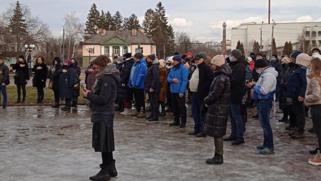 У Луцьку мітингують підприємці. ФОТО