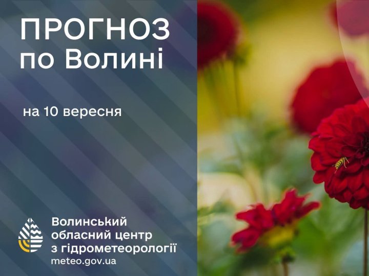 Погода у Луцьку та на Волині: які прогнози синоптиків на четвер, 10 вересня
