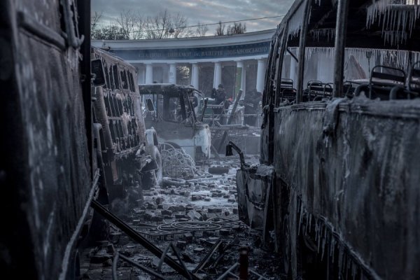 Ранковий Київ після побоїща. ФОТО