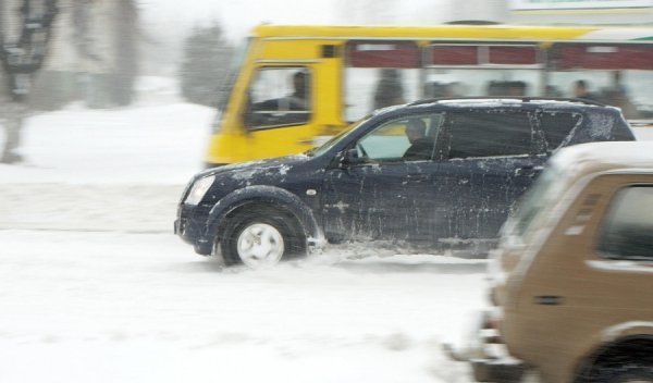 Снігопад у Луцьку. ФОТО