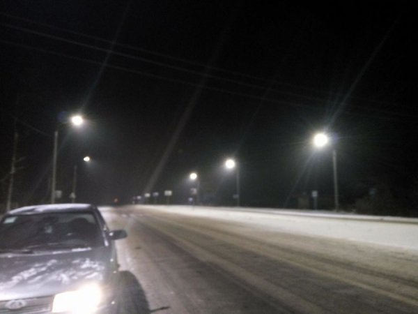 На Волині встановили ліхтарі на трасі державного значення