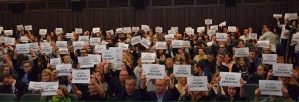 У Польщі влаштували акцію на підтримку українського політв'язня