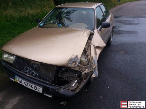 ДТП у Луцьку: потрощена «Ауді». ФОТО