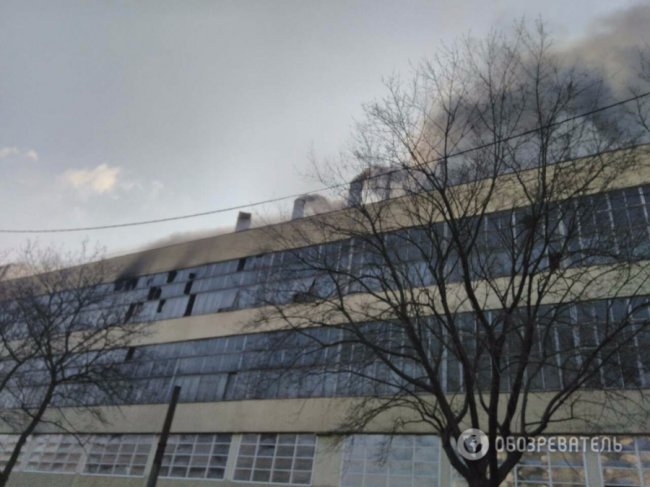 У Харкові велика пожежа на заводі