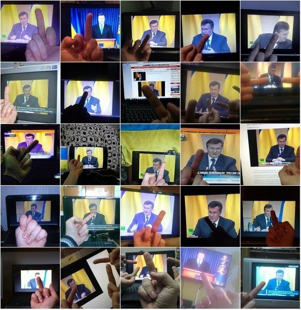 Інтернет глузує з Януковича на прес-конференції. ФОТО