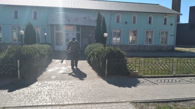 На Волині за період карантину уже понад 600 об’єктів обробили дезінфікуючими засобами 