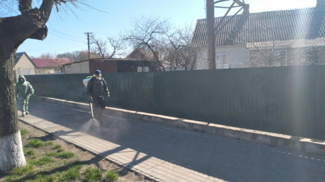 На Волині за період карантину уже понад 600 об’єктів обробили дезінфікуючими засобами 