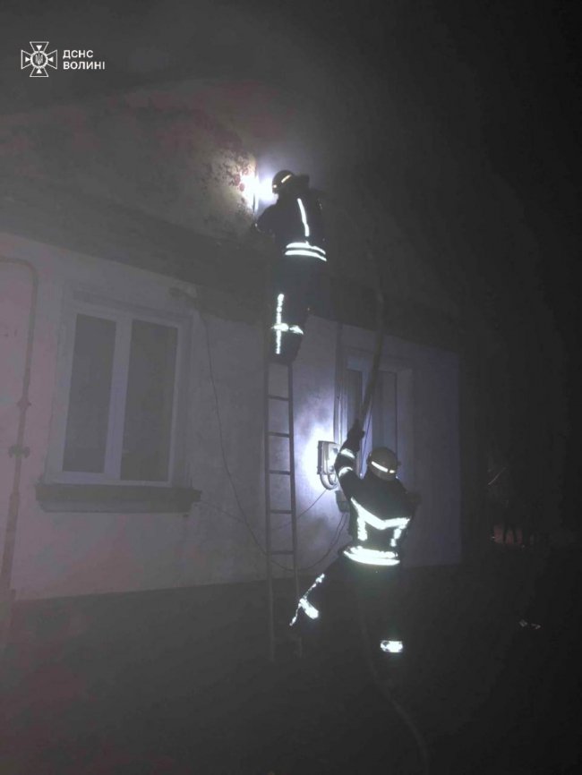 Вночі на Волині горів житловий будинок