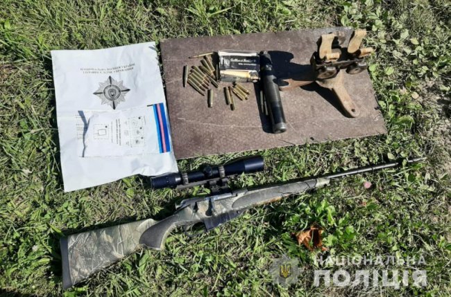 На території стрільбища у волинянина знайшли незаконну зброю. ФОТО