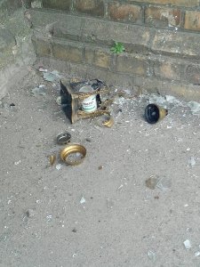 На Волині вандали побили лампадки біля місця вшанування Героїв 