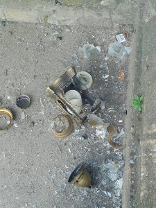 На Волині вандали побили лампадки біля місця вшанування Героїв 