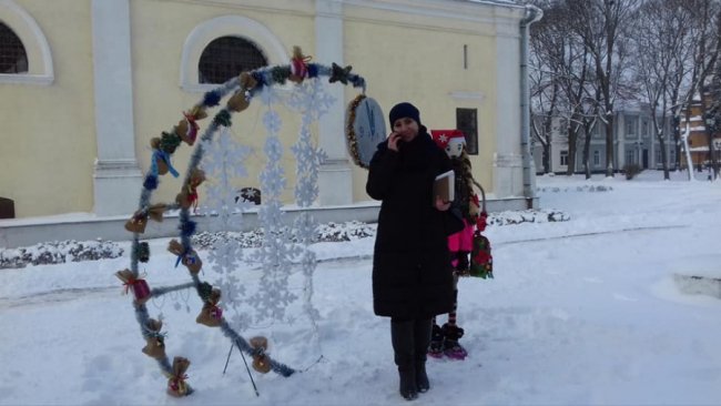 У центрі Володимира з'явилися різдвяні інсталяції. ФОТО