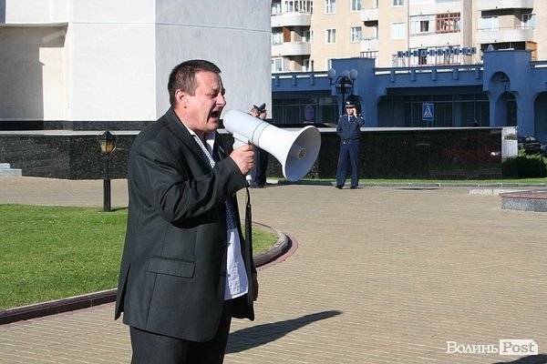 «Моряцький» пікет у Луцьку. ФОТО