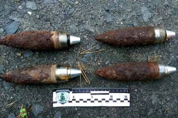 У лісі на Волині знайшли бронебійні снаряди, - поліція. ФОТО
